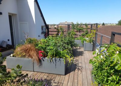 Toit terrasse en bois à Châtellerault